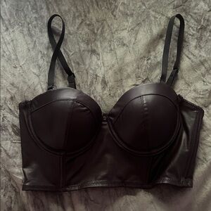 Black Women's Bustier Top